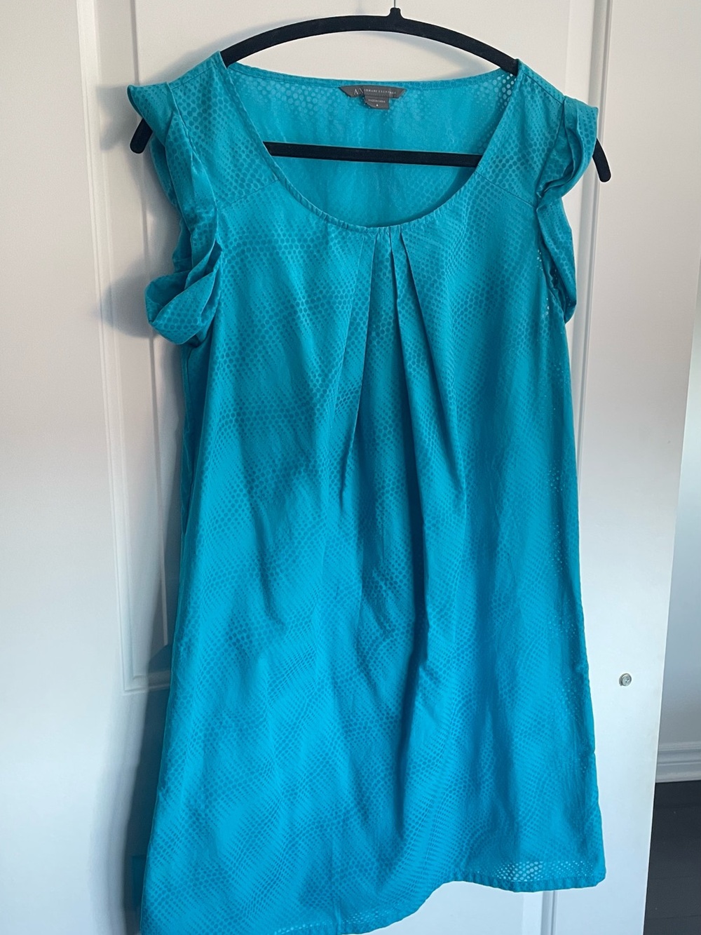 Armani Exchange Teal Shift Dress